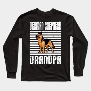 German Shepherd Grandpa Proud Dogs Long Sleeve T-Shirt